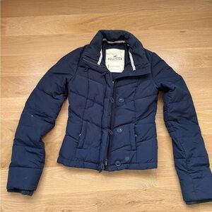 Hollister Dark Blue Puffer Jacket